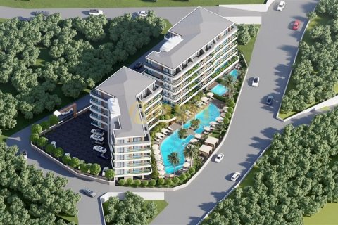1+1 Lejlighed  i Alanya, Antalya, Tyrkiet Nr. 92228 - 14