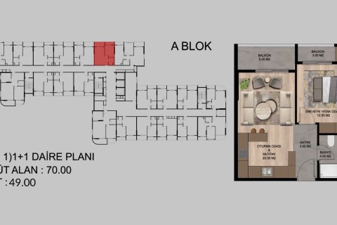 Lejlighed i Tarsus, Mersin, Tyrkiet Nr. 227927 - 26
