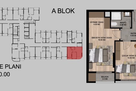 Lejlighed i Tarsus, Mersin, Tyrkiet Nr. 227927 - 24