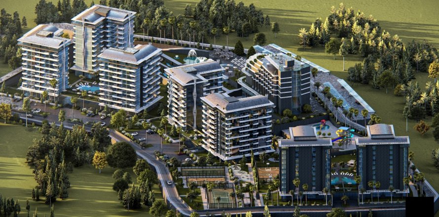 1+1 Lejlighed i Alanya, Antalya, Tyrkiet Nr. 96761