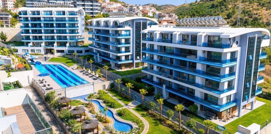 1+0 Leilighet i Kargicak, Alanya, Antalya, Tyrkia Nr. 237580