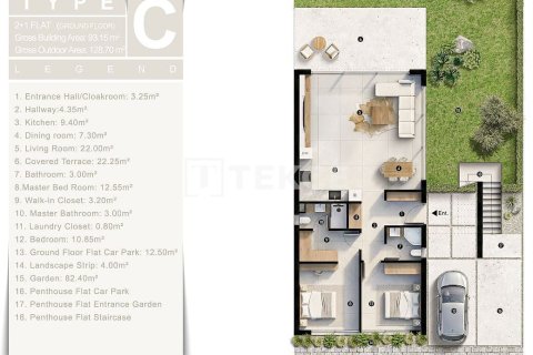 1+1 Takvåning i Famagusta, Nr. 224866 - 12