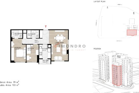 Apartment for sale  in Kâğıthane, Istanbul, Turkey, 2 bedrooms, 108m2, No. 212364 – photo 13