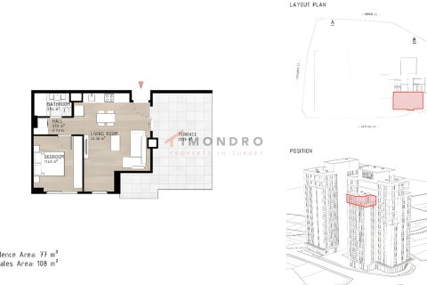 3+1 Lägenhet i Kâğıthane, Istanbul, istanbul, Turkiet Nr. 212365 - 17