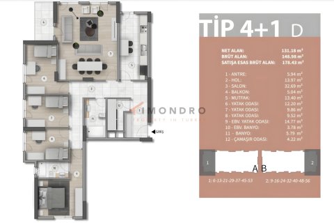Продажа квартиры в Башакшехире, Стамбуле, Турция 2+1, 84м2, №217191 – фото 14
