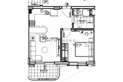 Daire  2+1  Aksu, Antalya, Türkiye №206722 - 16