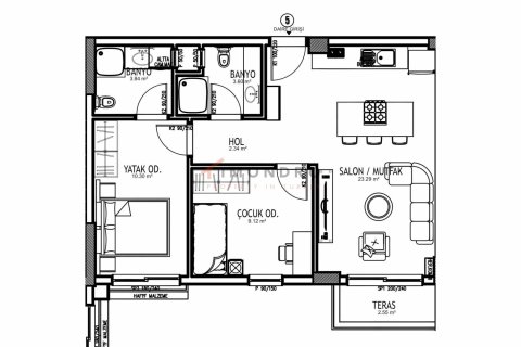 Daire  2+1  Aksu, Antalya, Türkiye №206722 - 15
