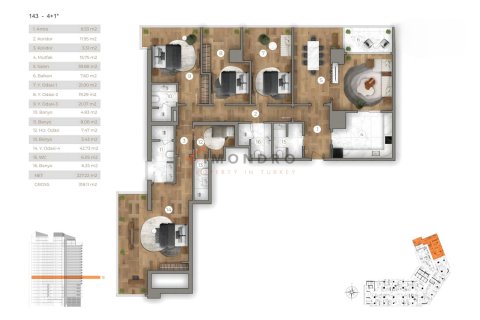 Daire  4+1  Sarıyer, İstanbul, Türkiye №221723 - 24