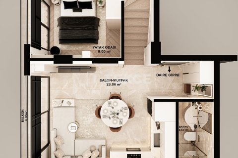 3+1 Leilighet i Fethiye, Mugla, Tyrkia Nr. 226503 - 26