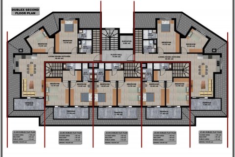 Продажа квартиры  в Тосмуре, Аланье, Анталье, Турция 2 комн., 62м2, №94836 – фото 23