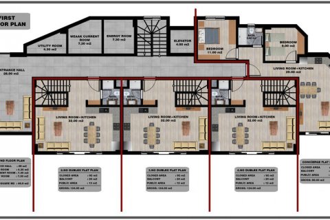 Продажа квартиры  в Тосмуре, Аланье, Анталье, Турция 2 комн., 62м2, №94836 – фото 17