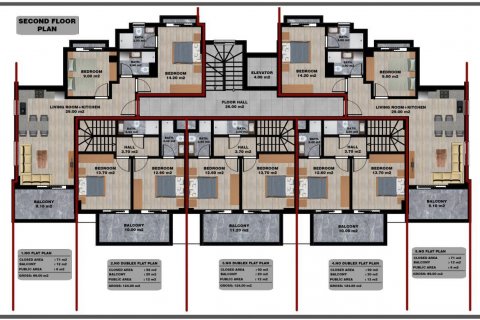 Продажа квартиры  в Тосмуре, Аланье, Анталье, Турция 2 комн., 62м2, №94836 – фото 18