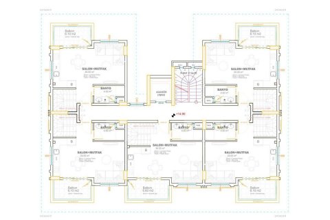 Penthouse  i Kargicak, Alanya, Antalya, Tyrkiet Nr. 94833 - 24