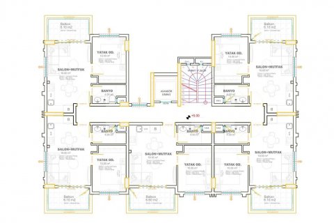 Penthouse  i Kargicak, Alanya, Antalya, Tyrkiet Nr. 94833 - 25