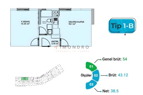 2+1 Wohnung in Küçükçekmece, Istanbul, Türkei Nr. 229037 - 12