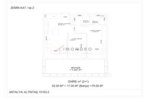 Продажа квартиры в Аксу, Анталье, Турция 2+1, 106м2, №216990 – фото 18