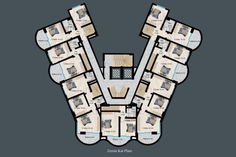 Wohnung in Demirtas, Alanya, Antalya, Türkei Nr. 94985 - 15