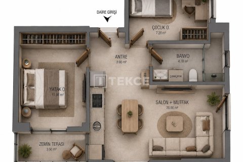 3+1 Leilighet i Antalya, Tyrkia Nr. 227637 - 15