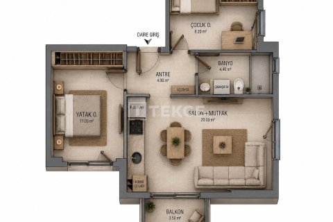 3+1 Leilighet i Antalya, Tyrkia Nr. 227637 - 17