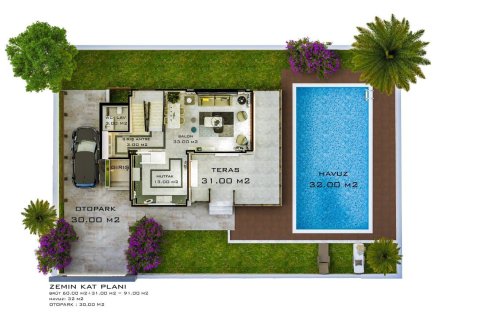 Villa for sale in Serik, Antalya, Turkey, 3 bedrooms, 160m2, No. 237547 – photo 21