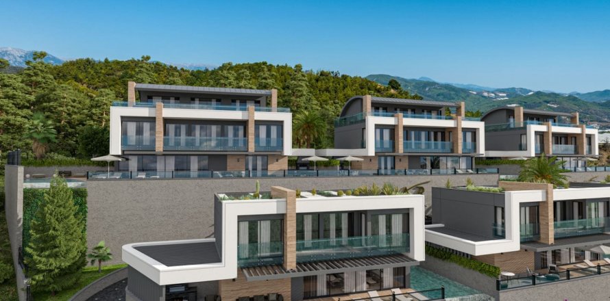4+1 Villa  i Kargicak, Alanya, Antalya, Tyrkiet Nr. 103777