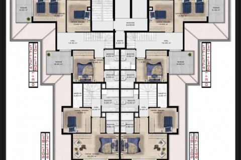 Penthouse  i Kargicak, Alanya, Antalya, Tyrkiet Nr. 96530 - 16