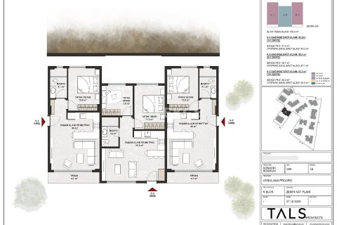 2+1 Lägenhet  i Bodrum, Mugla, Turkiet Nr. 224729 - 30
