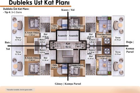2+1 Lejlighed i Antalya, Tyrkiet Nr. 237979 - 14