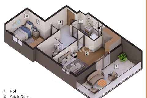 2+1 Lejlighed i Antalya, Tyrkiet Nr. 237979 - 16