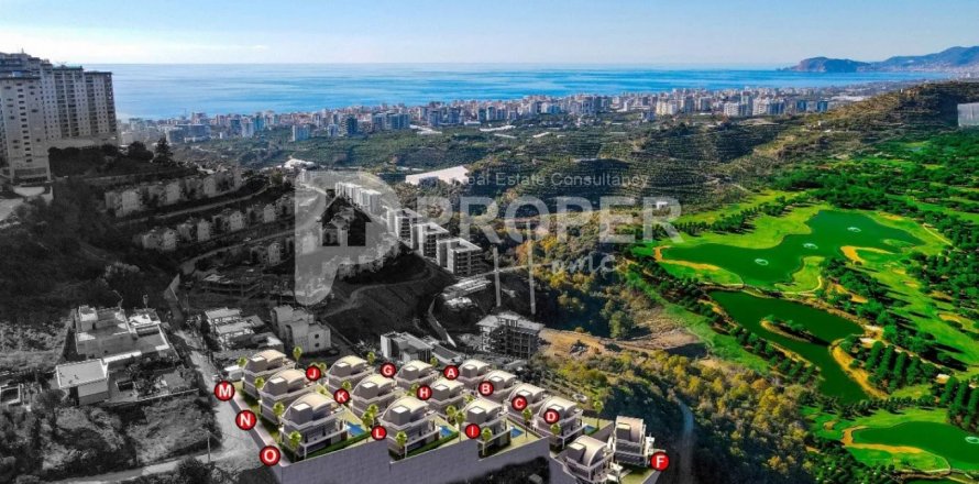 Villa i Kargicak, Alanya, Antalya, Tyrkia Nr. 100838