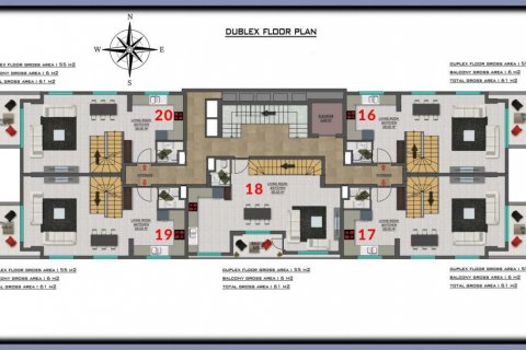Leilighet i Alanya, Antalya, Tyrkia Nr. 101521 - 22