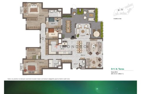 4+1 Wohnung  in Umraniye, Istanbul, Türkei Nr. 212813 - 15