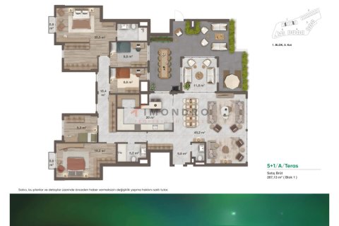 4+1 Wohnung  in Umraniye, Istanbul, Türkei Nr. 212813 - 16