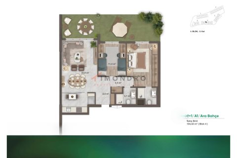 3+1 Leilighet  i Umraniye, Istanbul, Tyrkia Nr. 212812 - 4