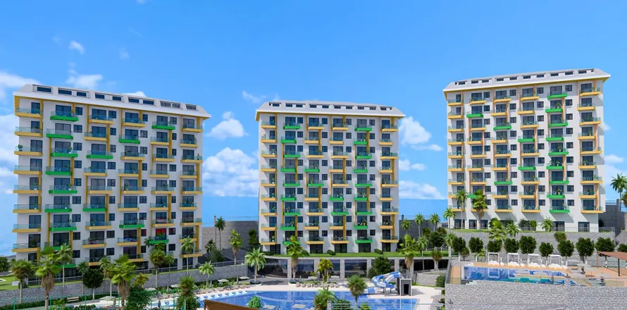 1+1 Lejlighed  i Alanya, Antalya, Tyrkiet Nr. 223692