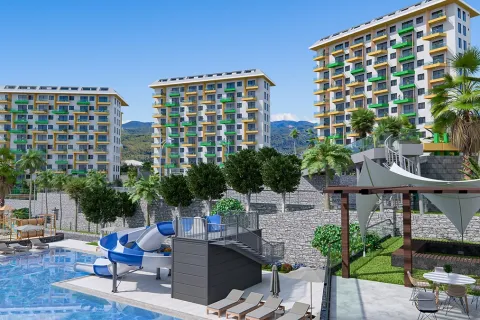 1+1 Lejlighed  i Alanya, Antalya, Tyrkiet Nr. 223692 - 9