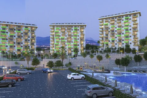 1+1 Lejlighed  i Alanya, Antalya, Tyrkiet Nr. 223692 - 3