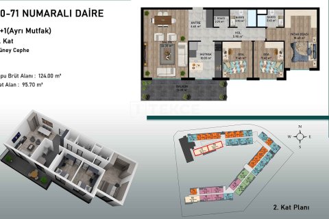 3+1 Lägenhet i Aksu, Antalya, Turkiet Nr. 107335 - 24