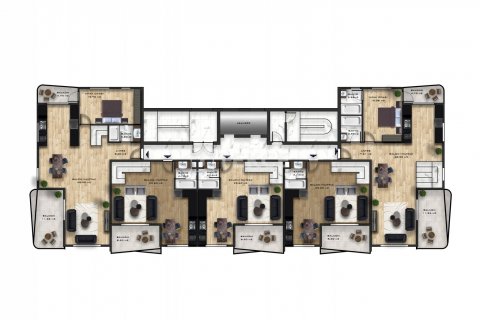 Daire 1+1 Alanya, Antalya, Türkiye №44037 - 5