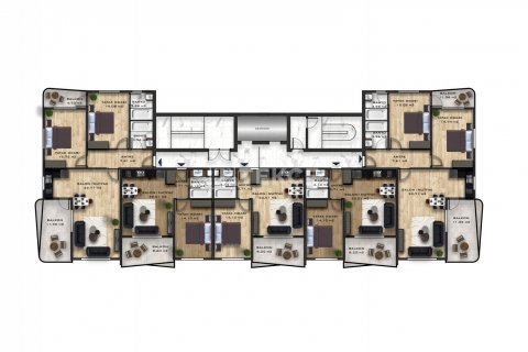 Daire 1+1 Alanya, Antalya, Türkiye №44037 - 4