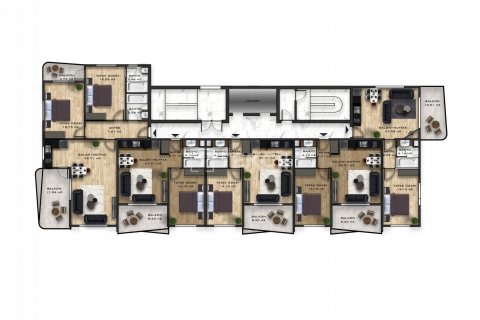 Daire 1+1 Alanya, Antalya, Türkiye №44037 - 9