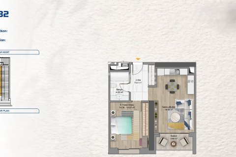 Продажа квартиры в Стамбуле, Турция 1+1, 76м2, №215401 – фото 14