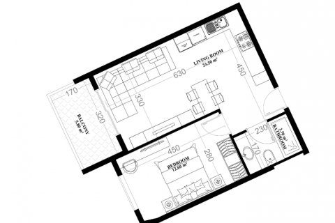 Lägenhet  i Mahmutlar, Antalya, Turkiet Nr. 94161 - 10