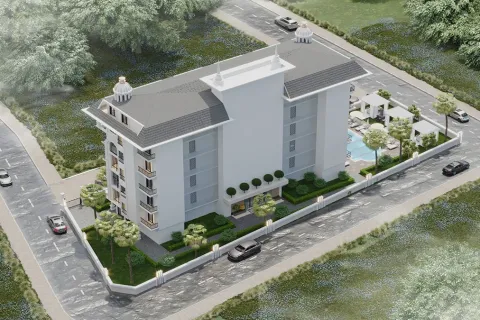 1+1 Lejlighed  i Alanya, Antalya, Tyrkiet Nr. 223608 - 2