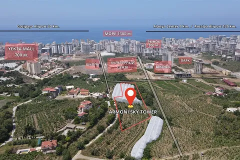 1+1 Lejlighed  i Alanya, Antalya, Tyrkiet Nr. 223611 - 11