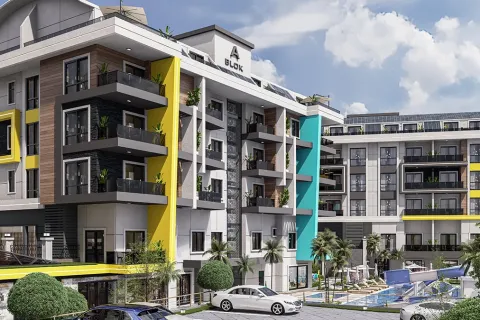 1+1 Lejlighed  i Alanya, Antalya, Tyrkiet Nr. 223687 - 8