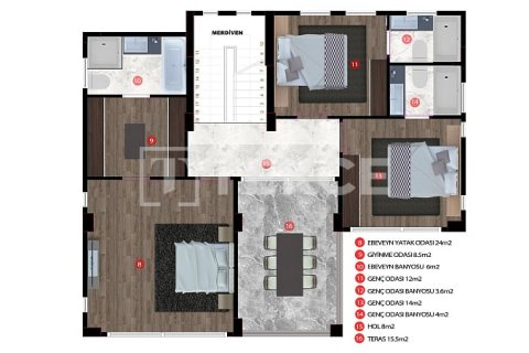 Продажа виллы в Эрдемли, Мерсине, Турция 4+1, 240м2, №228925 – фото 18