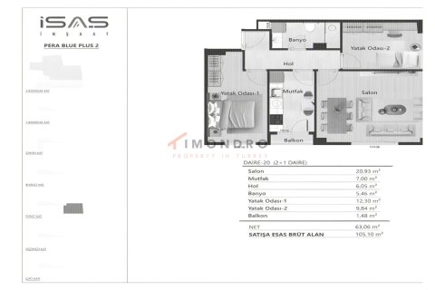 Daire 5+1 Beyoğlu, İstanbul, Türkiye №221182 - 21