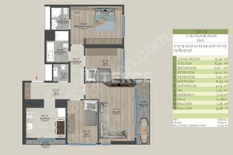 3+1 Lägenhet i istanbul, Turkiet Nr. 217071 - 25
