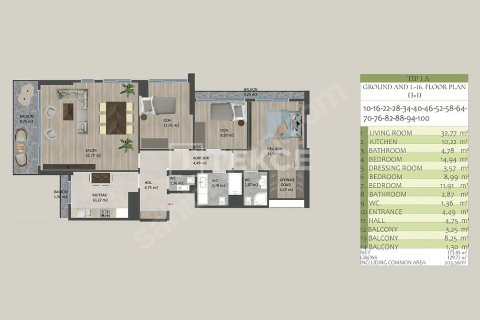 3+1 Lägenhet i istanbul, Turkiet Nr. 217071 - 26